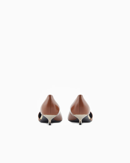 D'Orsay court shoes in calfskin