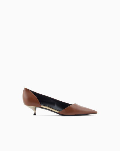 D'Orsay court shoes in calfskin