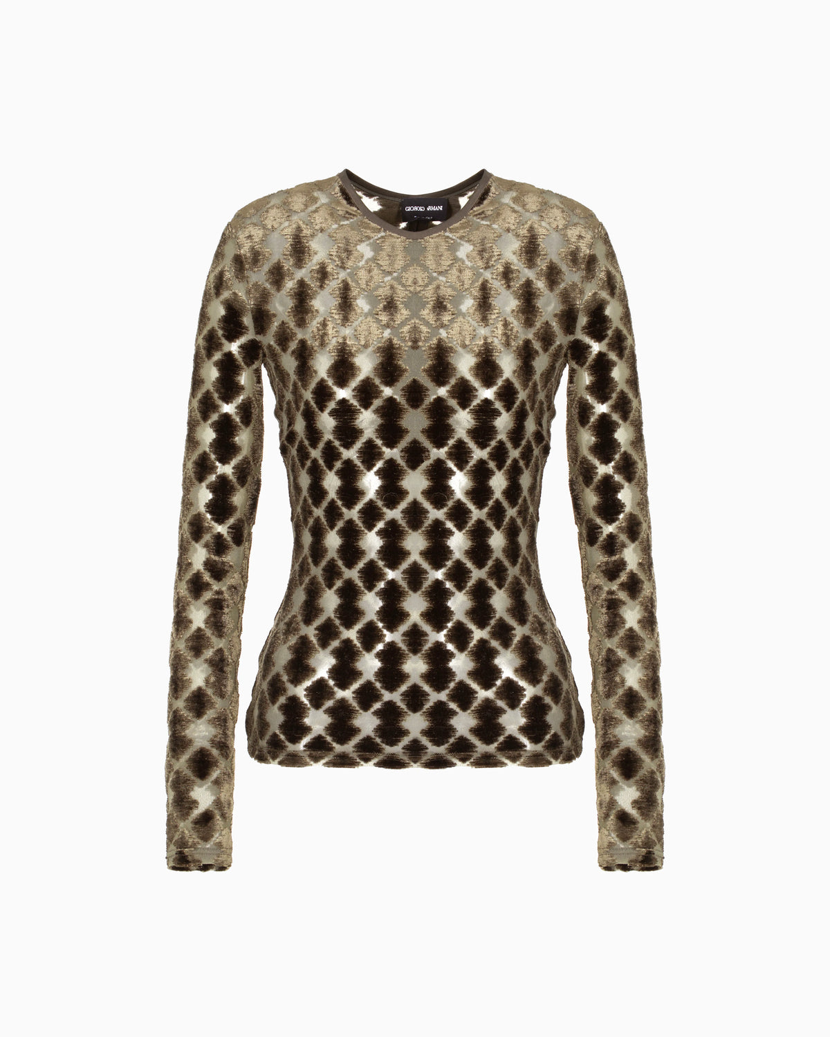 Geometric jacquard jersey jumper