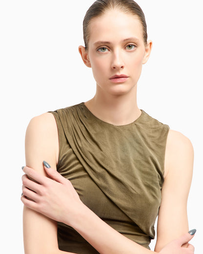 Cupro jersey top