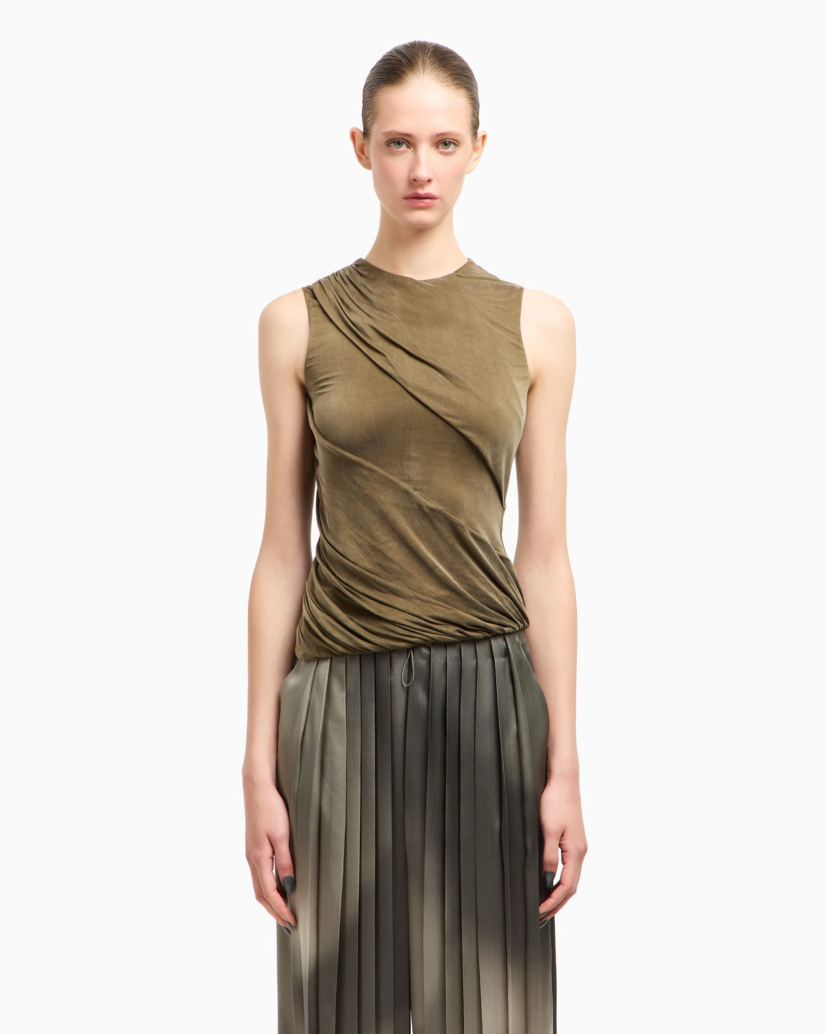 Cupro jersey top