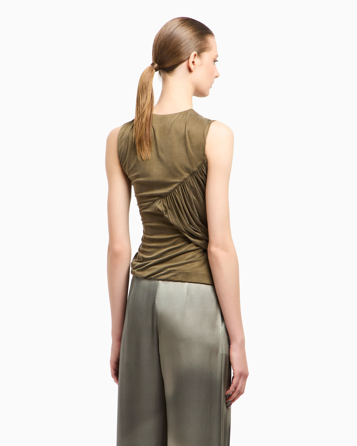 Cupro jersey top