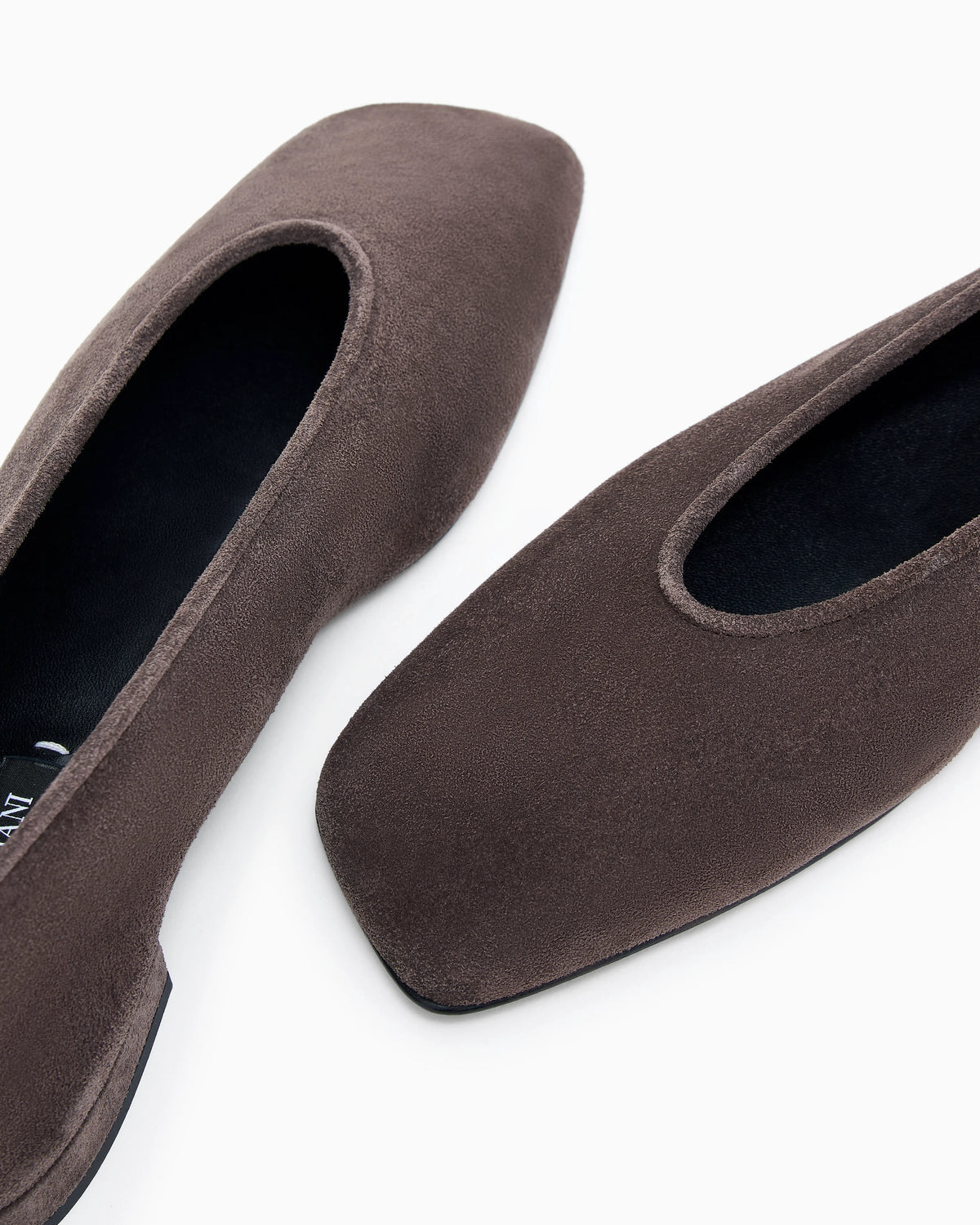 Suede ballerinas