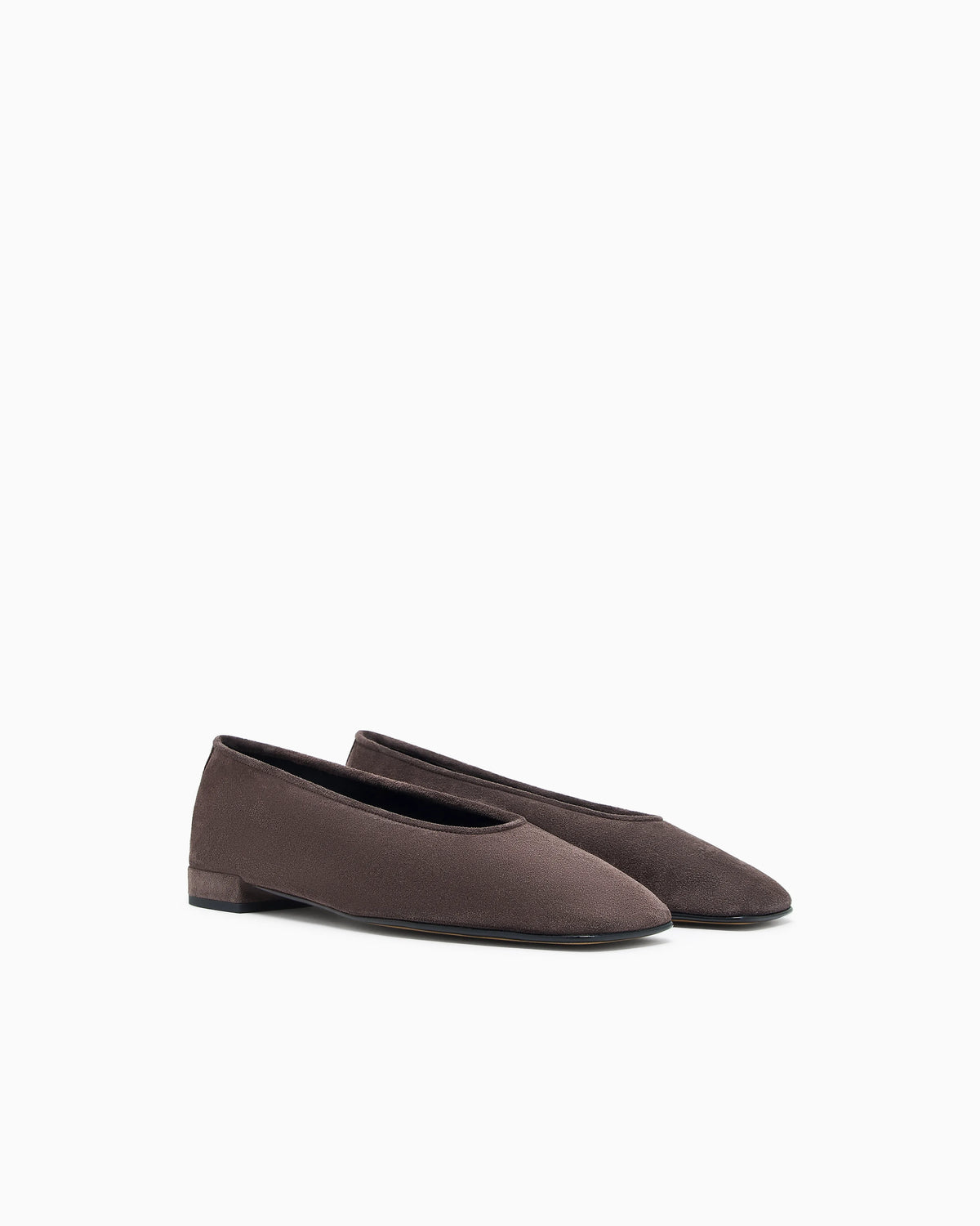 Suede ballerinas