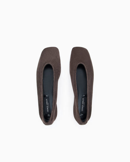 Suede ballerinas