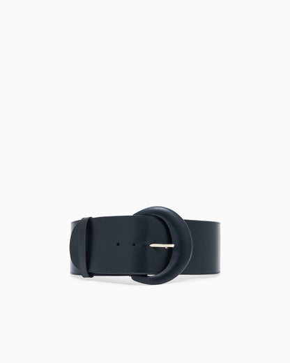 Smooth leather belt