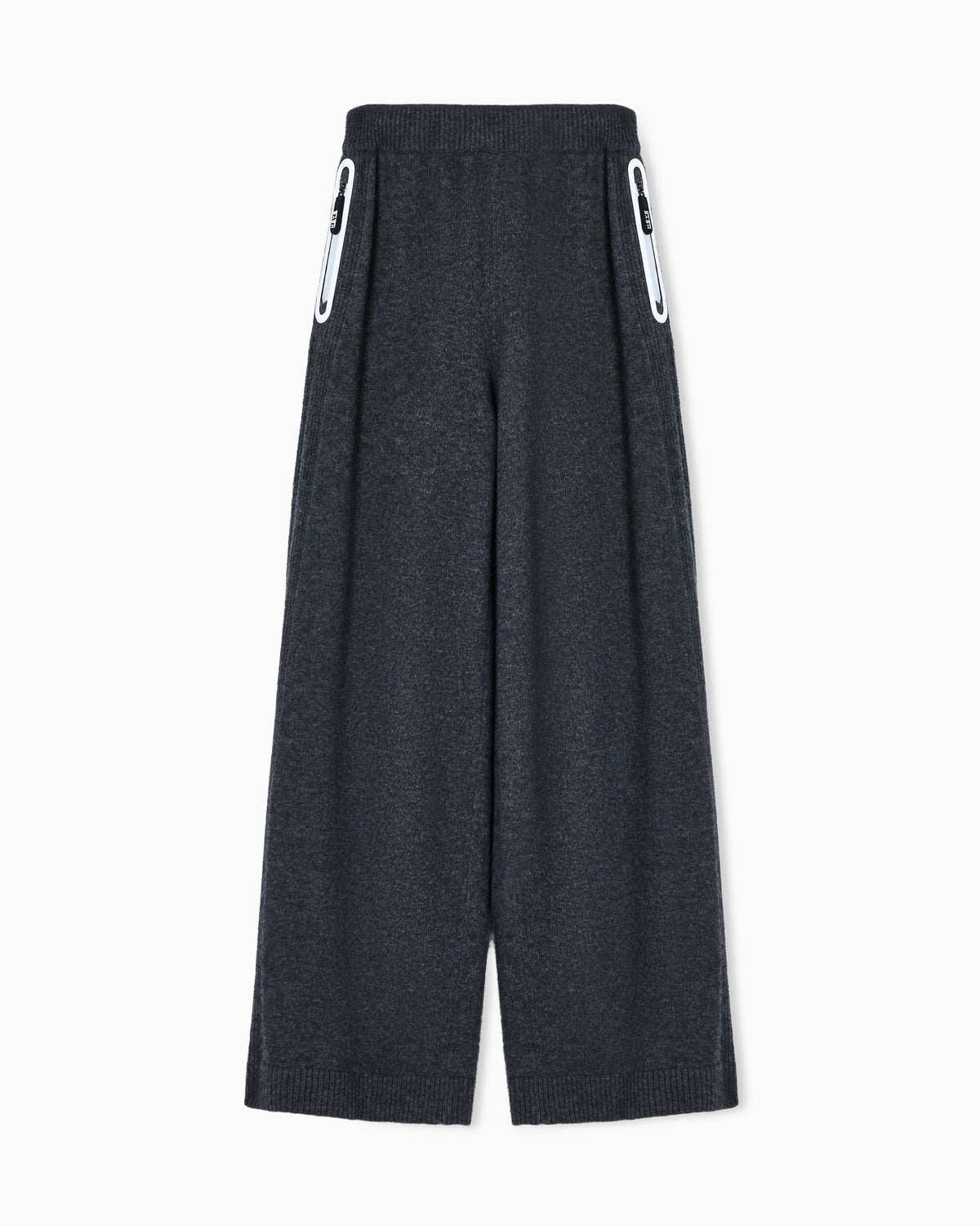 Giorgio Armani Neve wide trousers in a virgin wool and cashmere blend