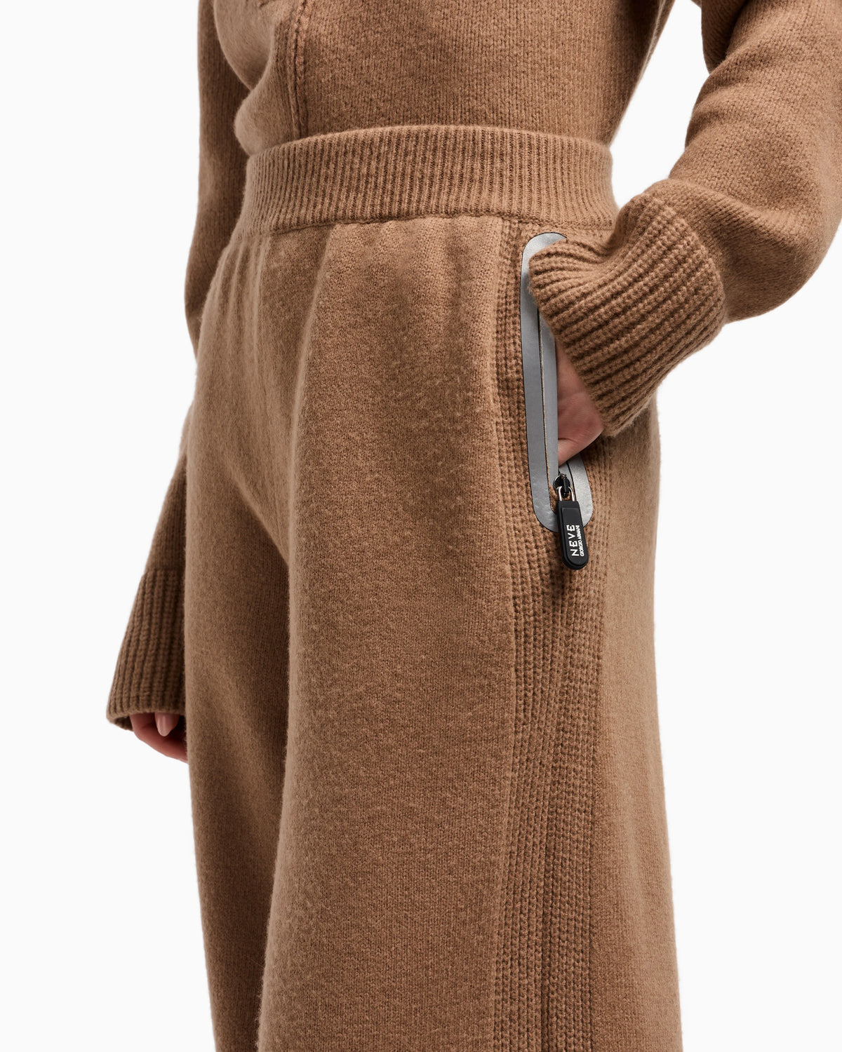 Giorgio Armani Neve wide trousers in a virgin wool and cashmere blend