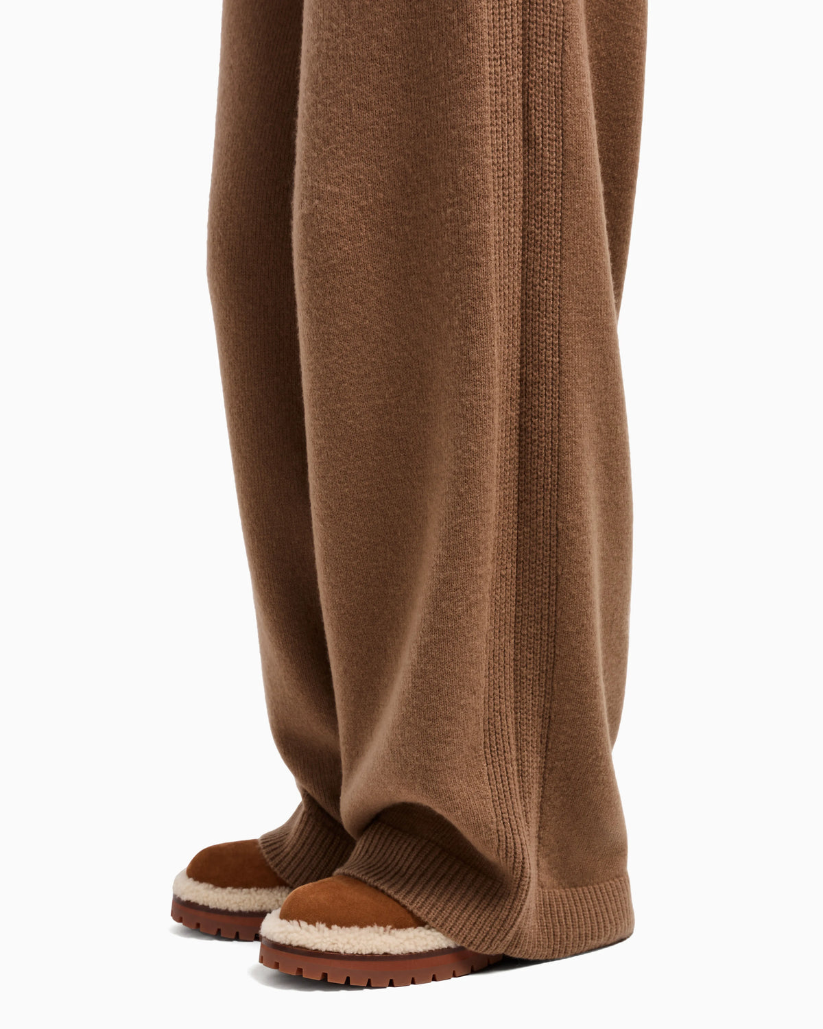 Giorgio Armani Neve wide trousers in a virgin wool and cashmere blend