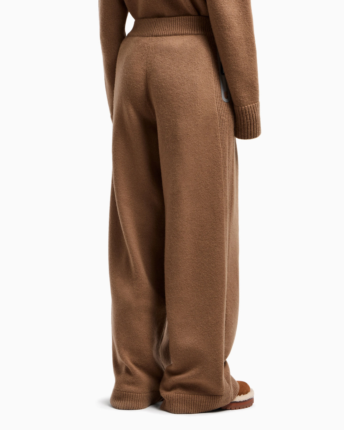 Giorgio Armani Neve wide trousers in a virgin wool and cashmere blend