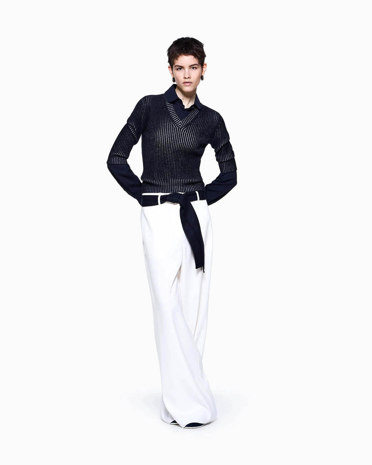 Cashmere trousers with a wide leg and silk lining Icon