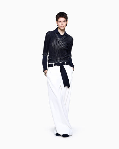 Cashmere trousers with a wide leg and silk lining Icon
