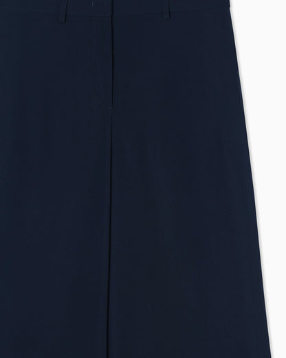 High-waisted trousers in cady with a wide leg Icon