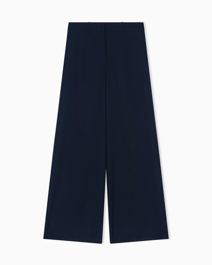High-waisted trousers in cady with a wide leg Icon