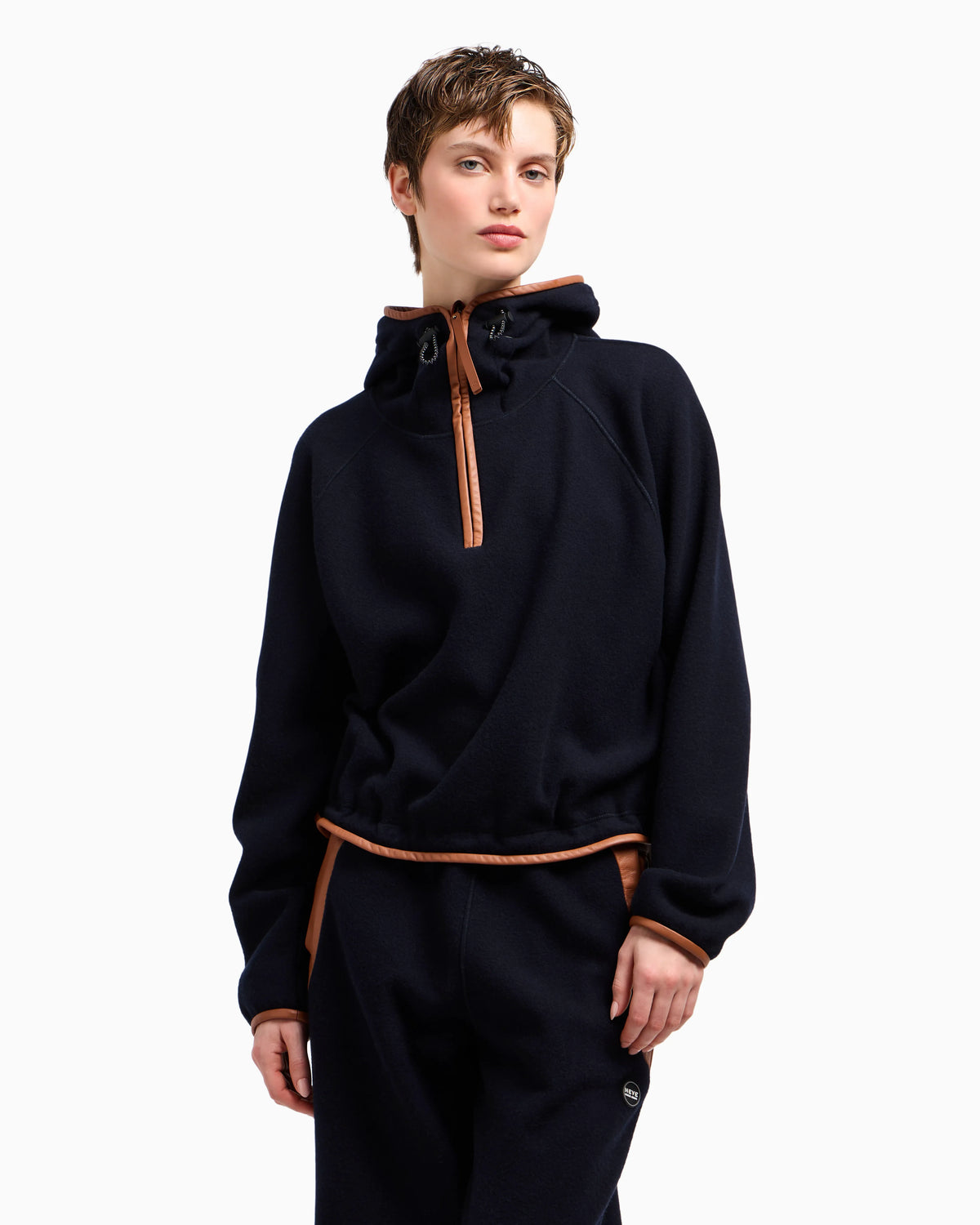 Giorgio Armani Neve cashmere fleece hooded sweatshirt