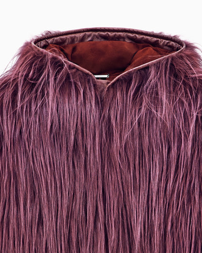 Giorgio Armani Neve long-pile cashmere fur vest