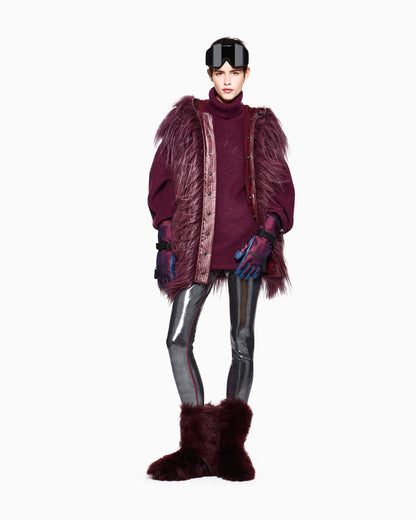 Giorgio Armani Neve long-pile cashmere fur vest