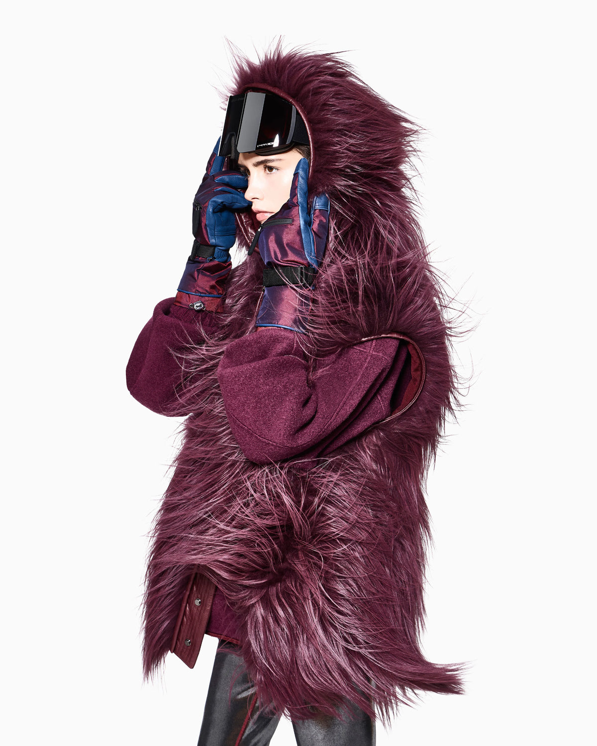 Giorgio Armani Neve long-pile cashmere fur vest