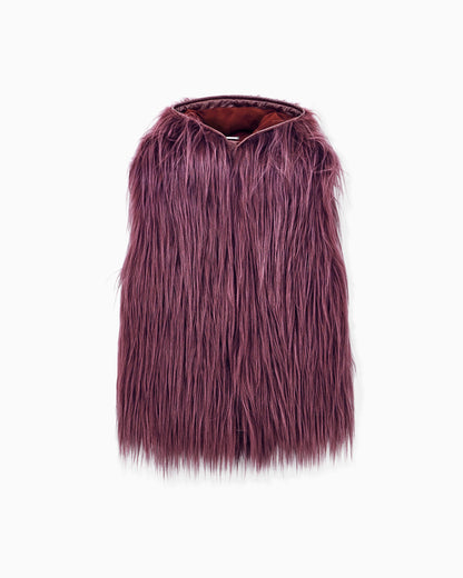 Giorgio Armani Neve long-pile cashmere fur vest