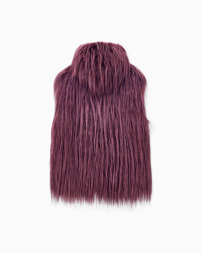 Giorgio Armani Neve long-pile cashmere fur vest