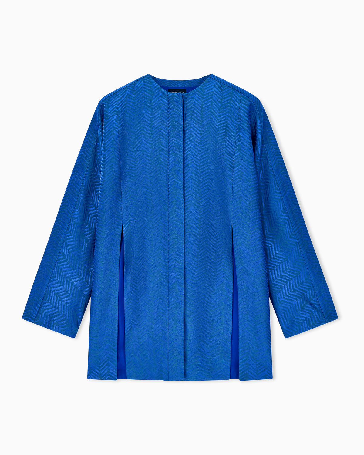 Viscose chevron jacquard jacket