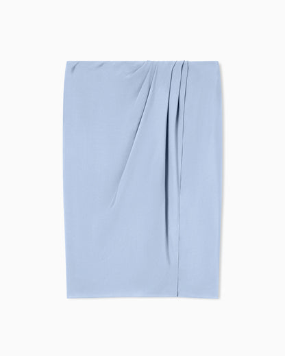 cupro midi skirt