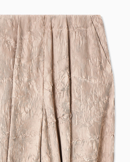 Micro-pleated trousers