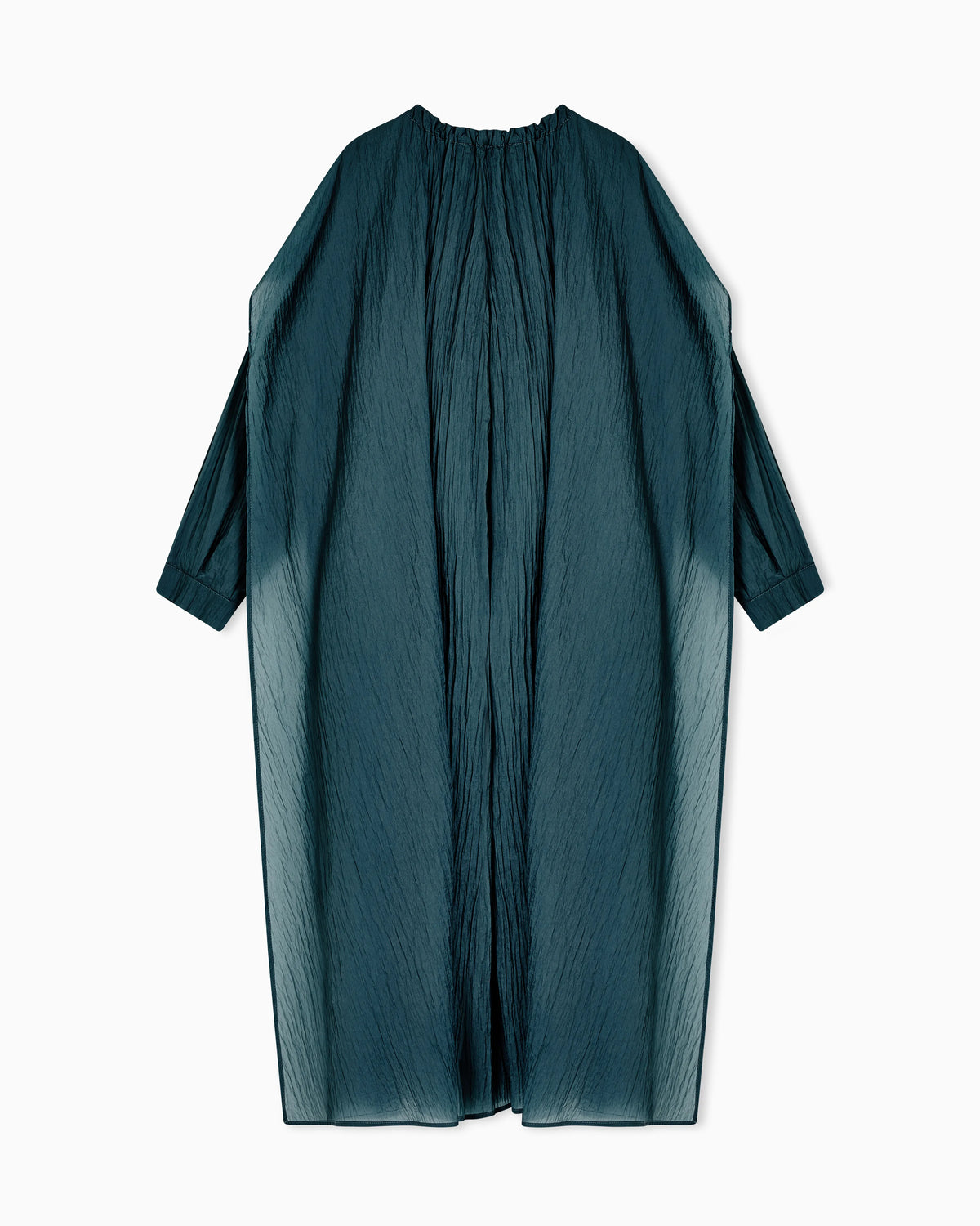 Crinkle nylon trench coat