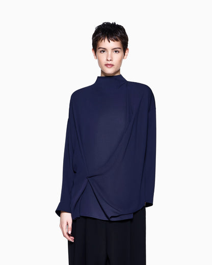 blouse in silk triple georgette