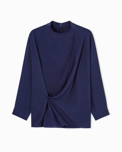 blouse in silk triple georgette