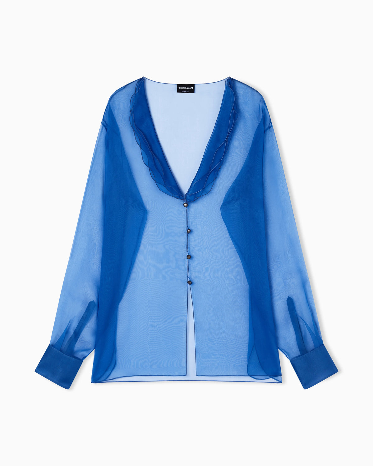 Silk-organza shirt