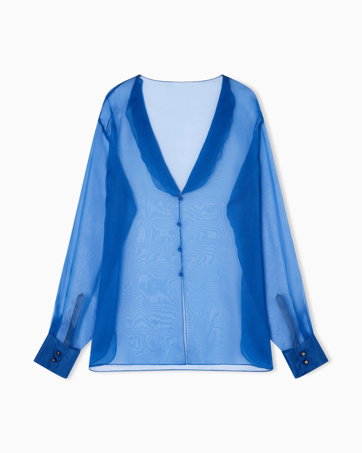Silk-organza shirt