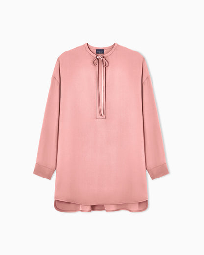 Blouse in triple silk georgette