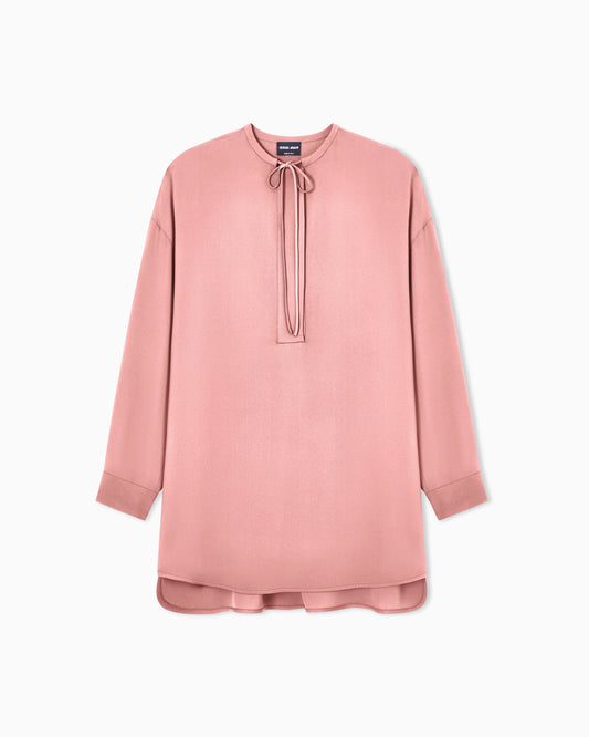 Blouse in triple silk georgette