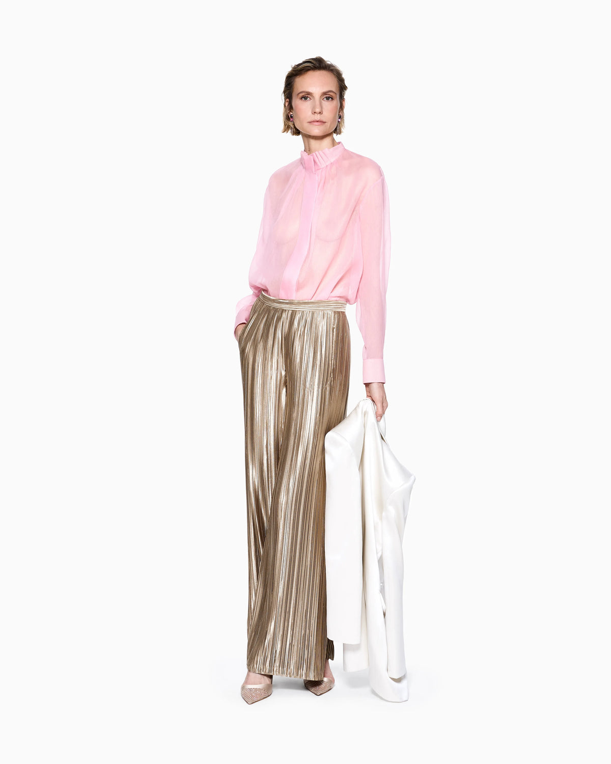 Silk creponne shirt