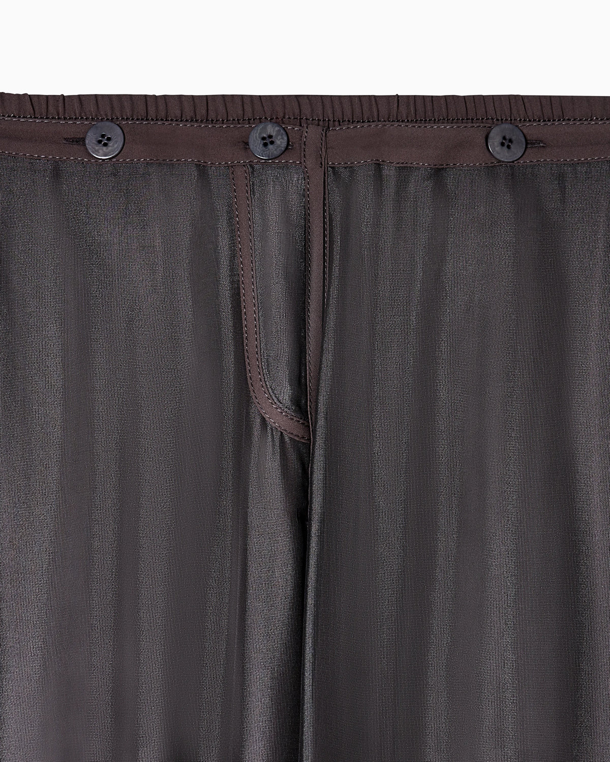 Silk straight trousers