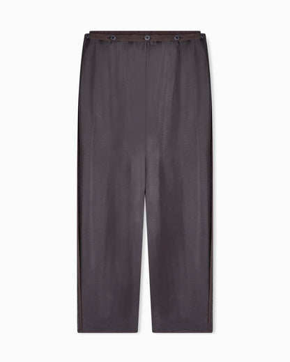 Silk straight trousers