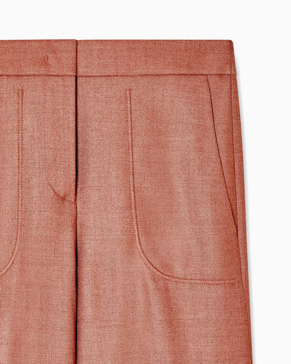 Silk and wool trousers