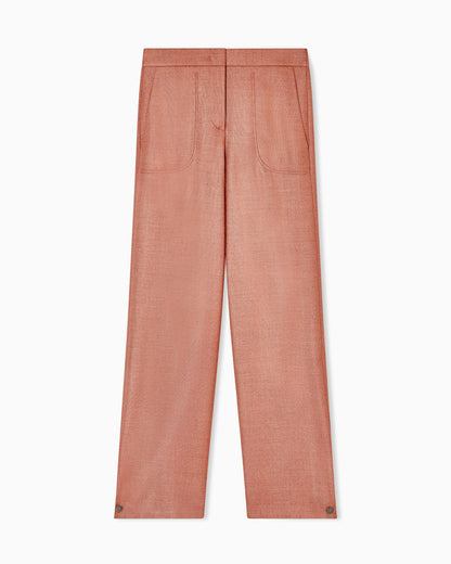 Silk and wool trousers