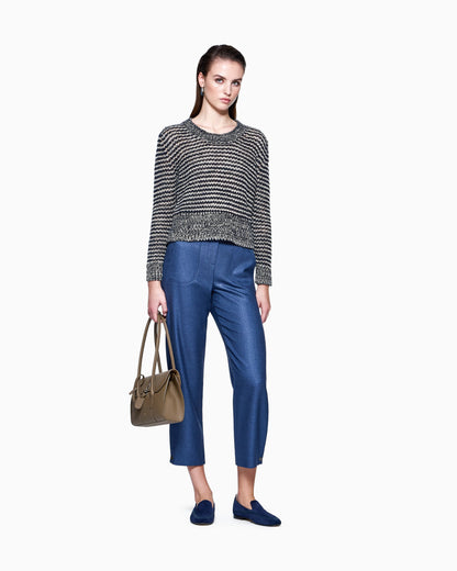 Silk and wool trousers