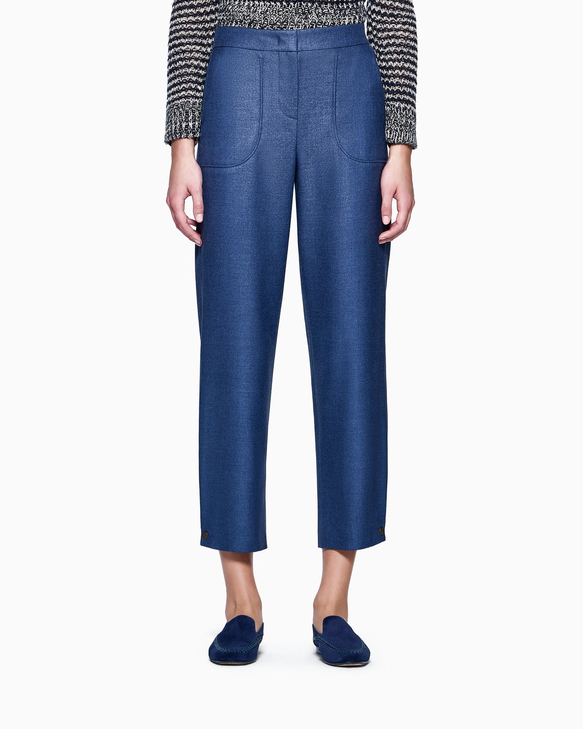 Silk and wool trousers