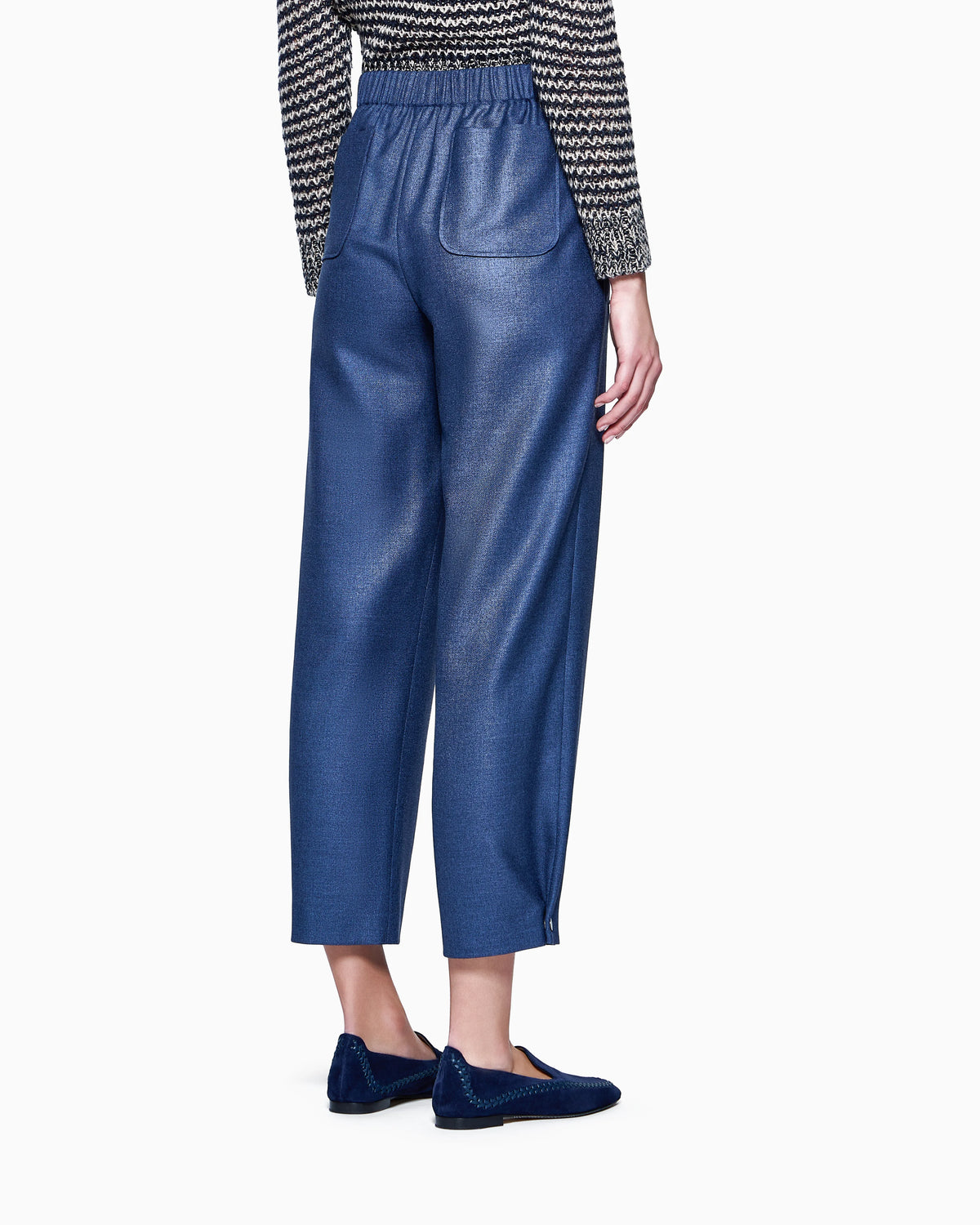 Silk and wool trousers