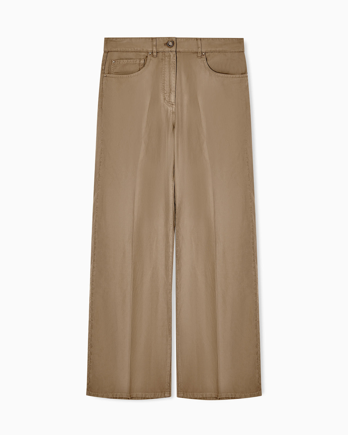 Trousers in cupro and linen Denim Collection