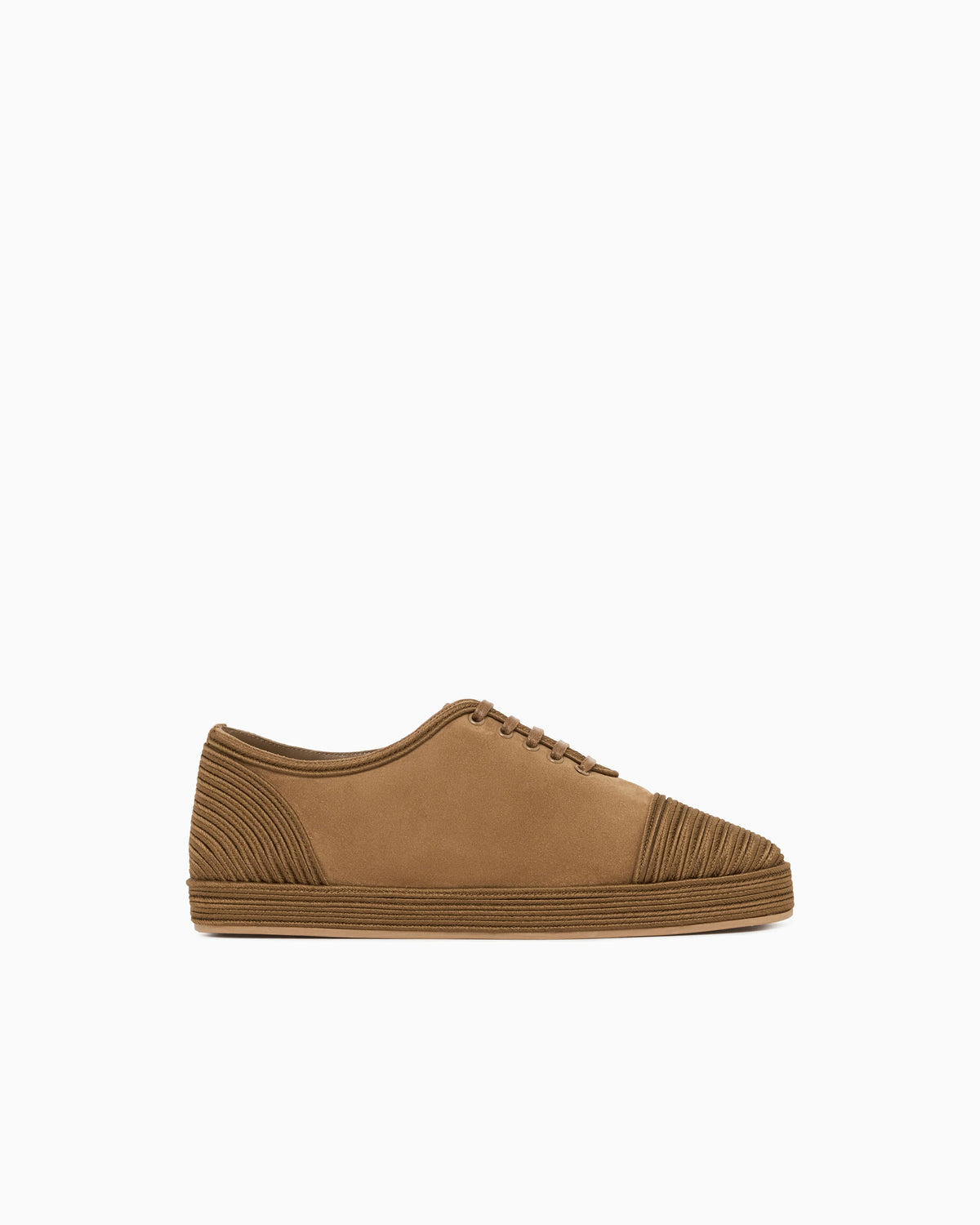 Suede sneakers with soutache detail
