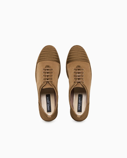 Suede sneakers with soutache detail