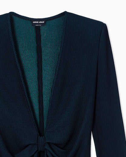 ribbed viscose jumper