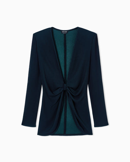 ribbed viscose jumper