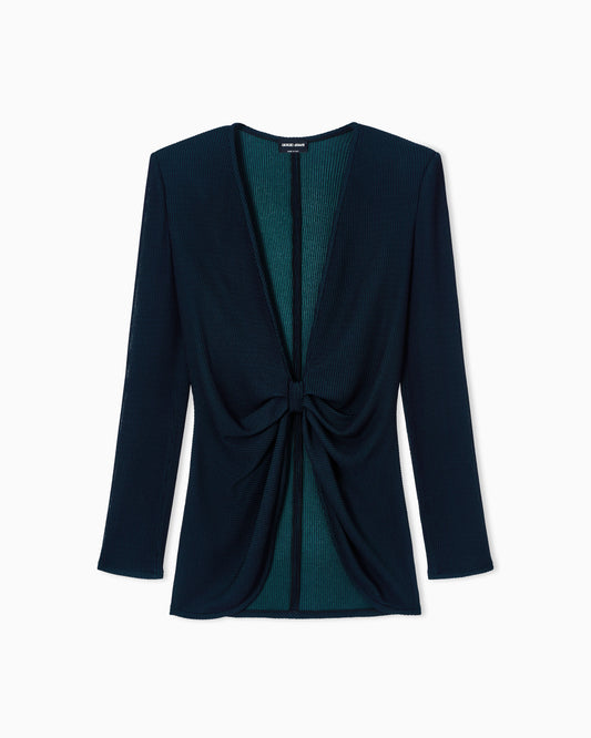 ribbed viscose jumper