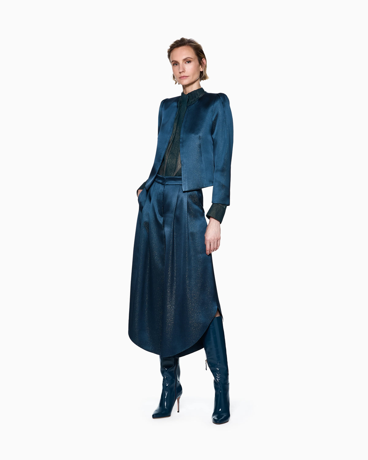 Silk satin jacket