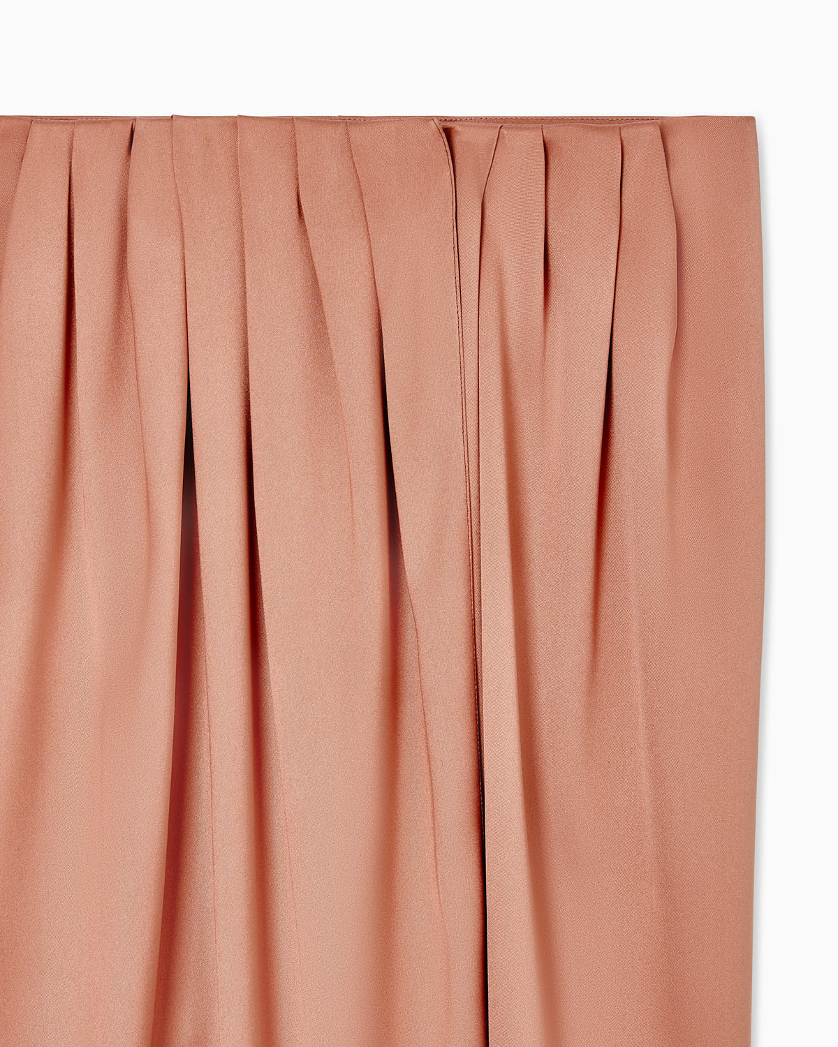Long silk wrap skirt